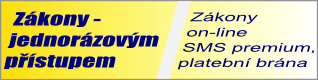 Zákony za SMS - Zákon on-line po zaslání SMS